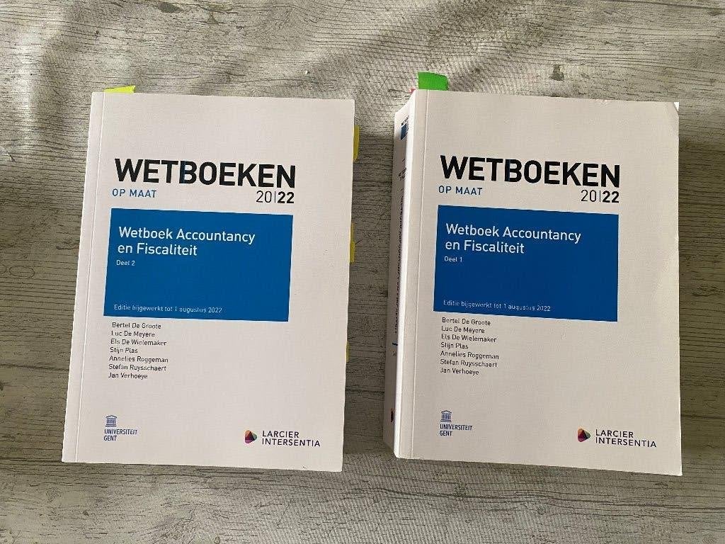 Themawetboek Accountancy en fiscaliteit (twee delen) - UGent, Larcier Intersentia, Enlèvement ou Envoi, Alpha, Enseignement supérieur