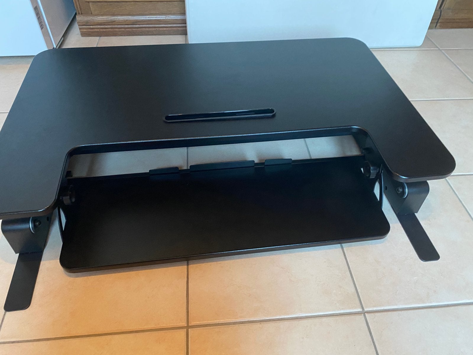 Bureau verhoger, laptop verhoger, Ophalen, Zo goed als nieuw, In hoogte verstelbaar