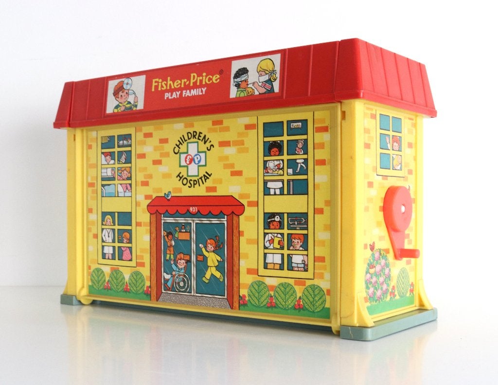Vintage Fisher-Price Play Children's Hospital speelset, Kinderen en Baby's, Speelgoed | Fisher-Price, Ophalen of Verzenden, Speelset