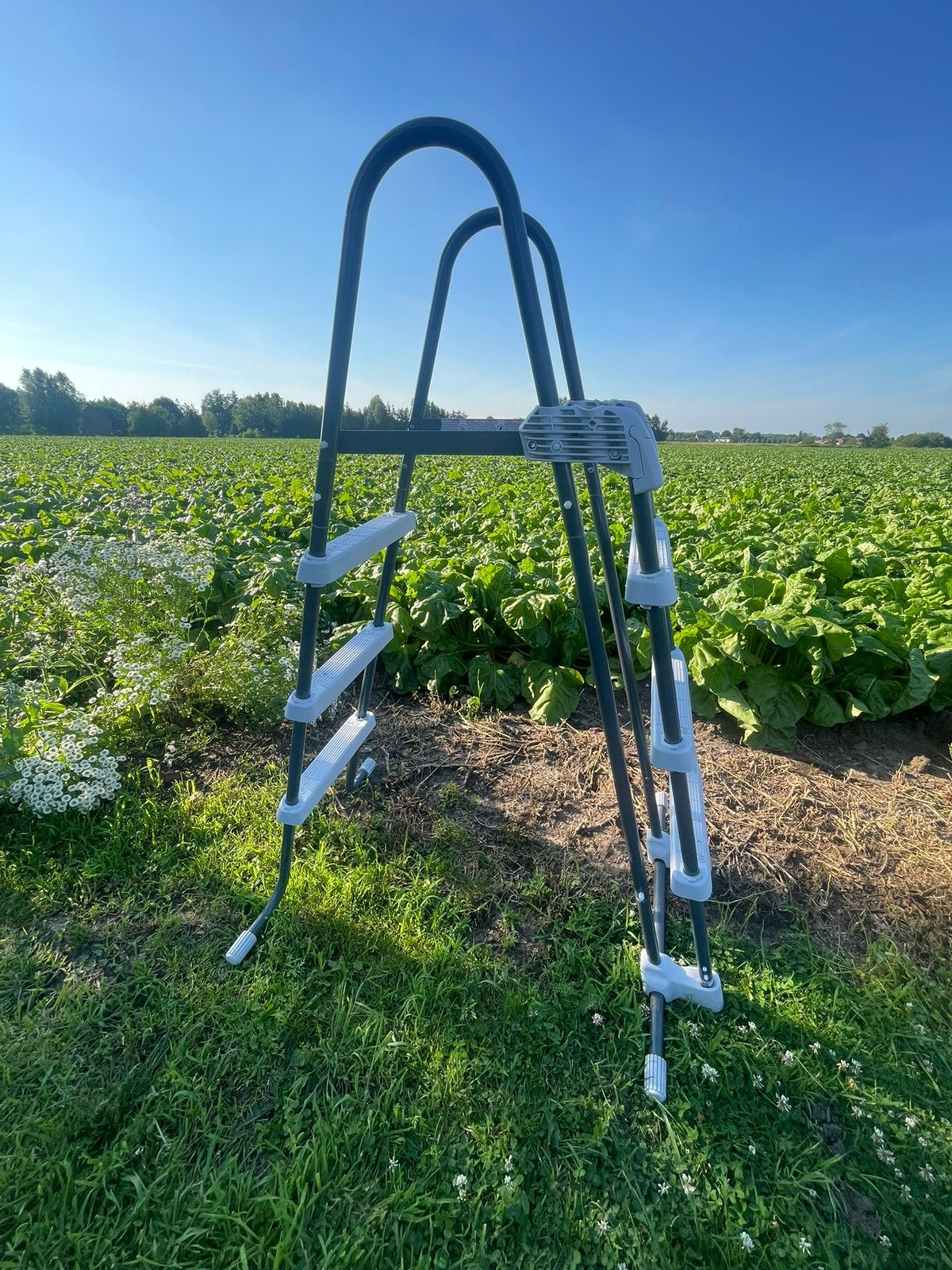 150cm Zwembad trapje intex 3 treden voor bv zwembad van 2x4m, Ophalen, Gebruikt, Ladder