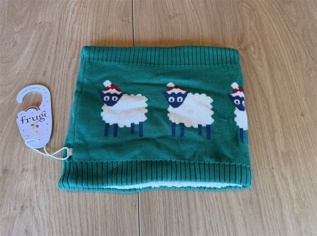 Frugi Biologische Kerst Schapen Snood met Fleecevoering, Kleding | Dames, Mutsen, Sjaals en Handschoenen, Ophalen of Verzenden