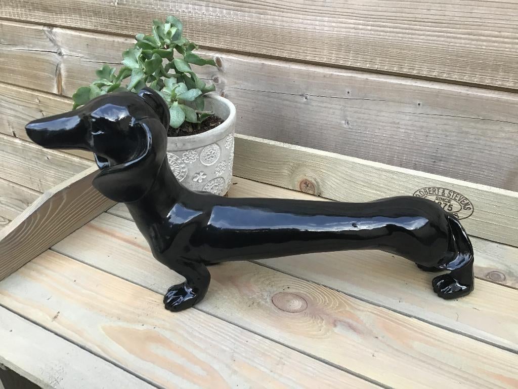 Teckel modern, Tuin en Terras, Ophalen, Nieuw, Kunststof, Dierenbeeld