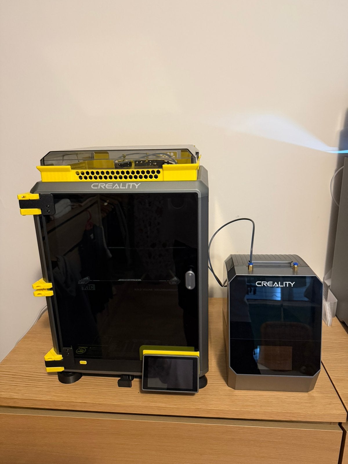 Creality k1C met dual space pi filamentdroger, Informatique & Logiciels, 3D Imprimantes, Wi-Fi intégré, Enlèvement, Utilisé, Filament