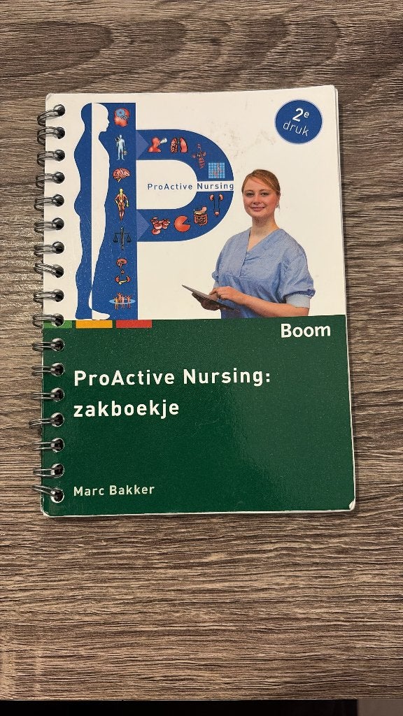 Proactive nursing zakboekje, Boeken, Ophalen of Verzenden, Zo goed als nieuw, Hogeschool, Marc Bakker