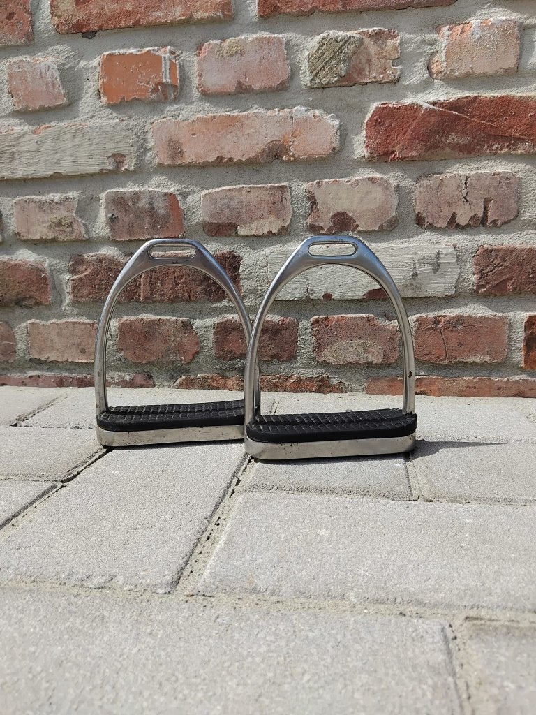 Stijgbeugels universele RVS, Ophalen, Antislip, Overige disciplines, Stijgbeugels