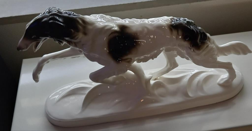 Porselein windhond en paard, Antiek en Kunst, Ophalen