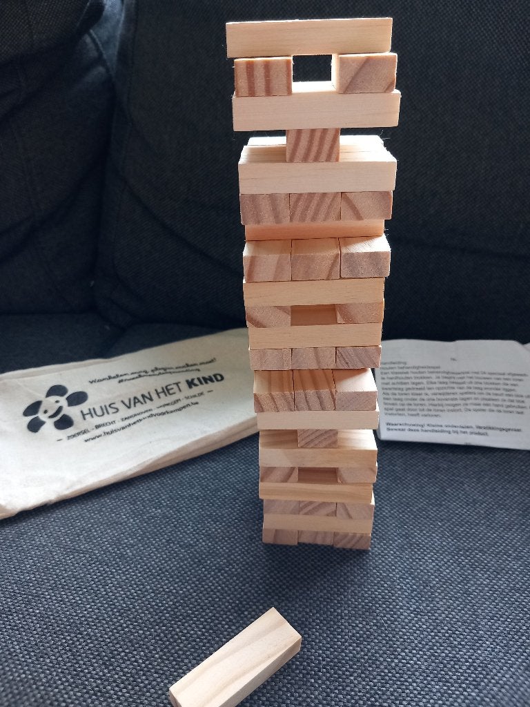 Mini-jenga, Een of twee spelers, Ophalen, Zo goed als nieuw