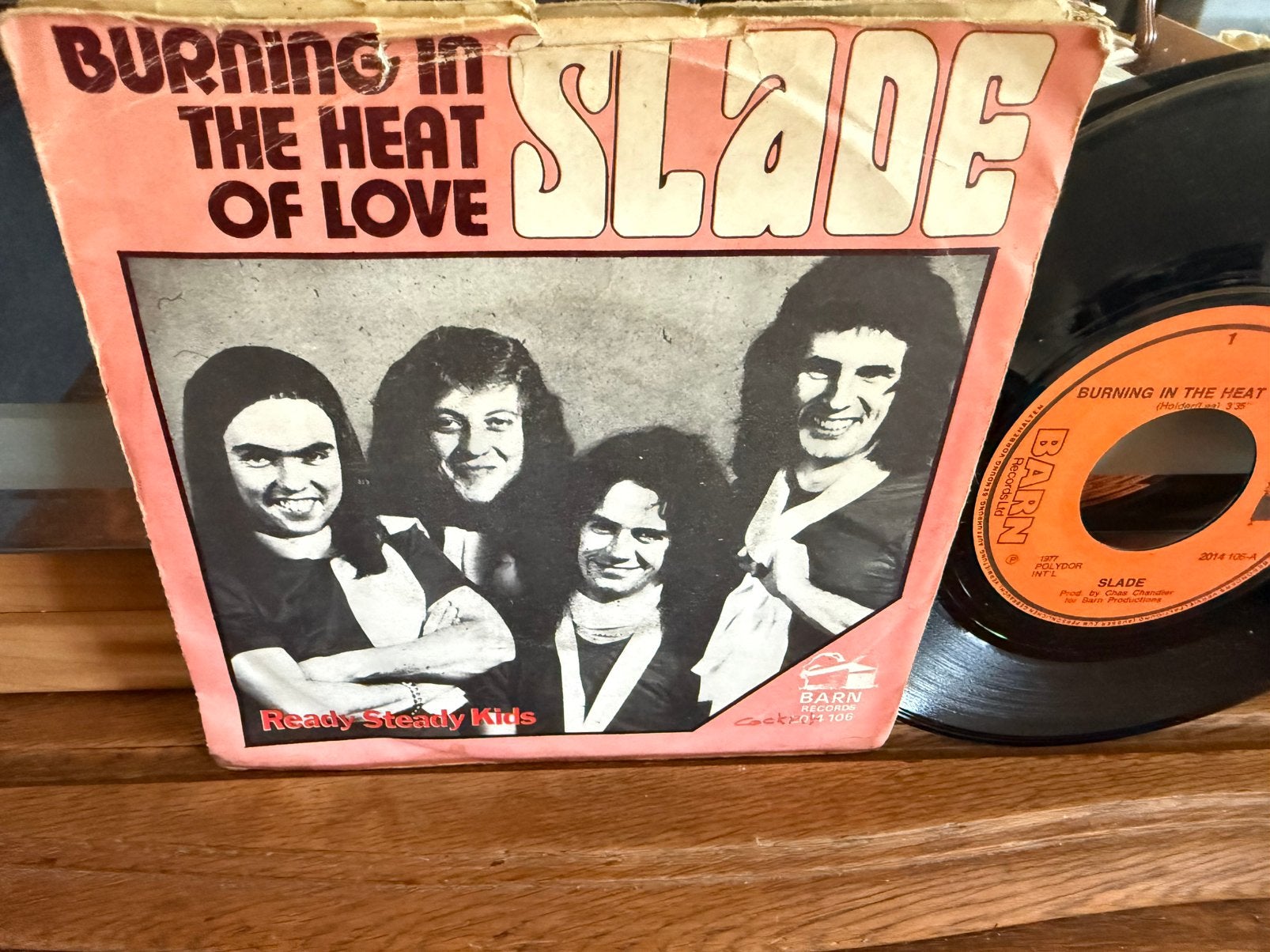 Brûlant dans le feu de l'amour - Ready Steady Kids, Pressage original, Enlèvement ou Envoi, 7 inch, Utilisé