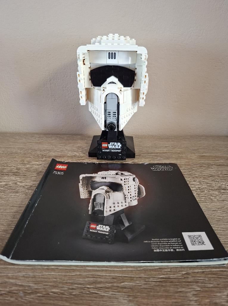 Lego set 75305 Helmets Star Wars Scout Trooper, Enfants & Bébés, Jouets | Duplo & Lego, Utilisé, Lego, Ensemble complet, Instructions incluses