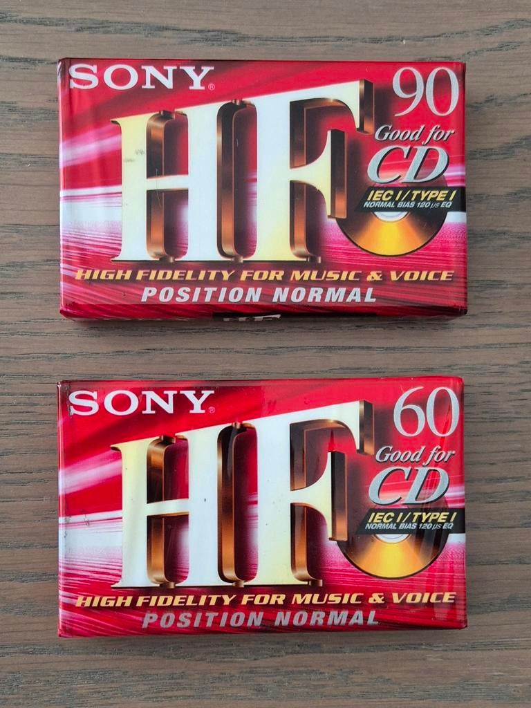 Sony HF 90 min en 60 min - sealed, Ophalen of Verzenden