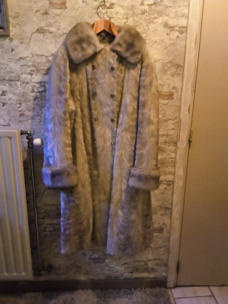 Belle collection de 5 manteaux de fourrure, Enlèvement, Taille 38/40 (M), Beige