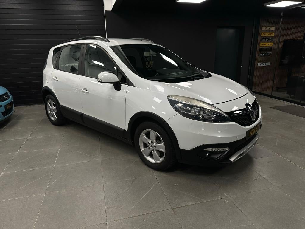 RENAULT XMOD MEGANESCENIC 2014 BENZINE 99.000 KM/NIEUW STAAT, Auto's, Renault, Bluetooth, Euro 5, Zwart, Wit
