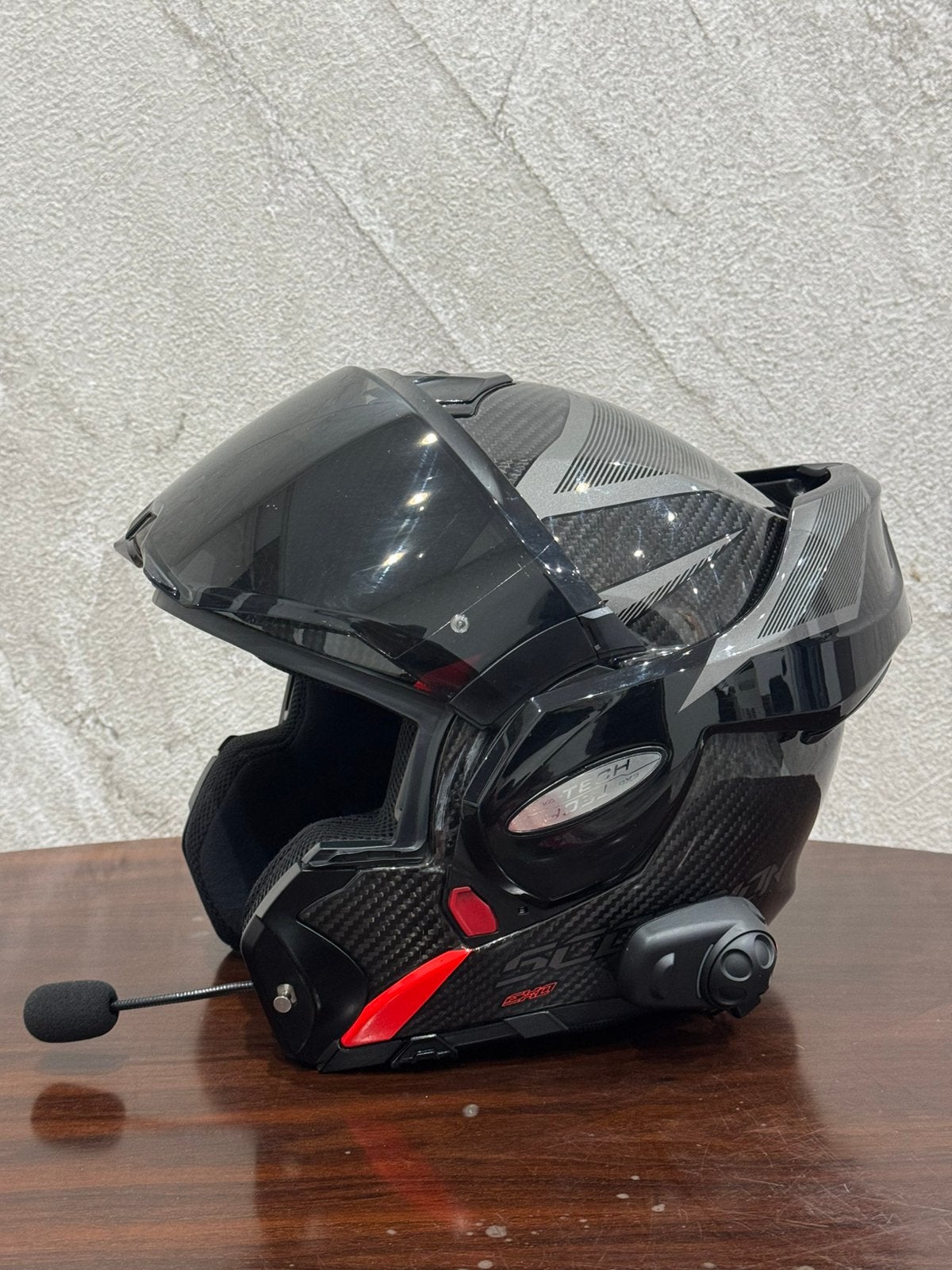 Helmet Scorpion Carbon + Sena, Motoren, Heren, Overige typen, XXL, Tweedehands
