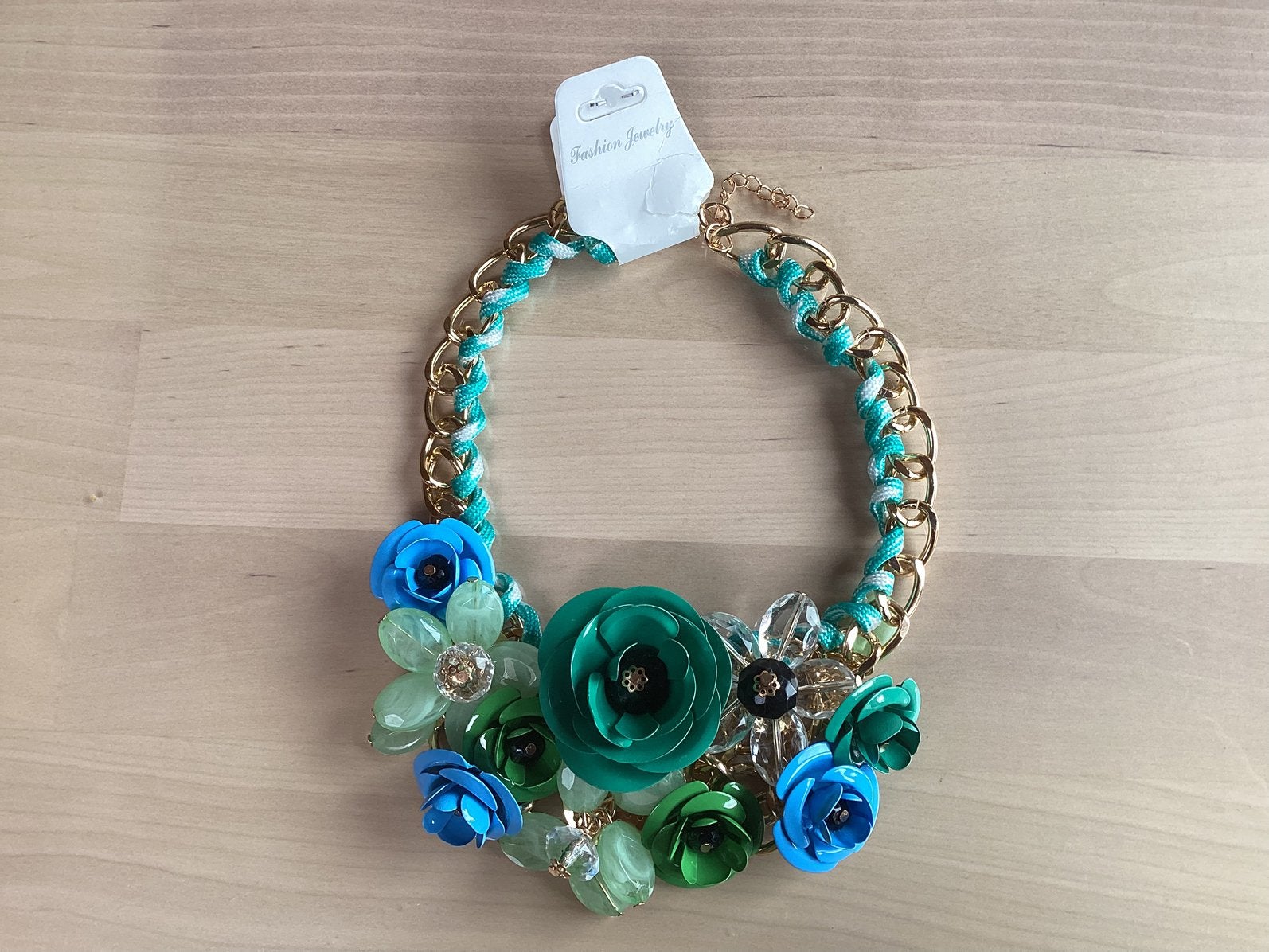 Halsketting bloemen. Nieuw., Ophalen of Verzenden, Nieuw