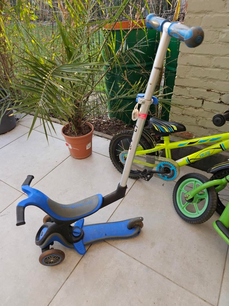 Peuter step met afhaalbare stang., Fietsen en Brommers, Fietsen | Driewielers, Ophalen of Verzenden