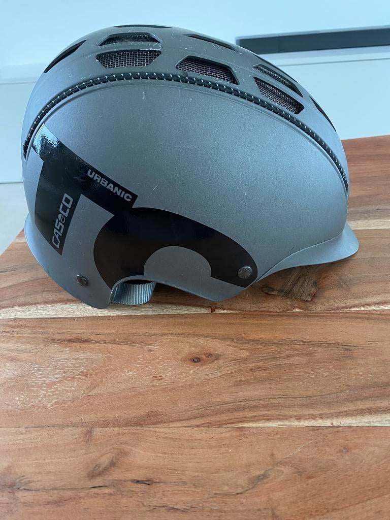 Fietshelm Casco Urbanic TC maat M met helmhoes, Ophalen of Verzenden, Zo goed als nieuw, M, Heer of Dame