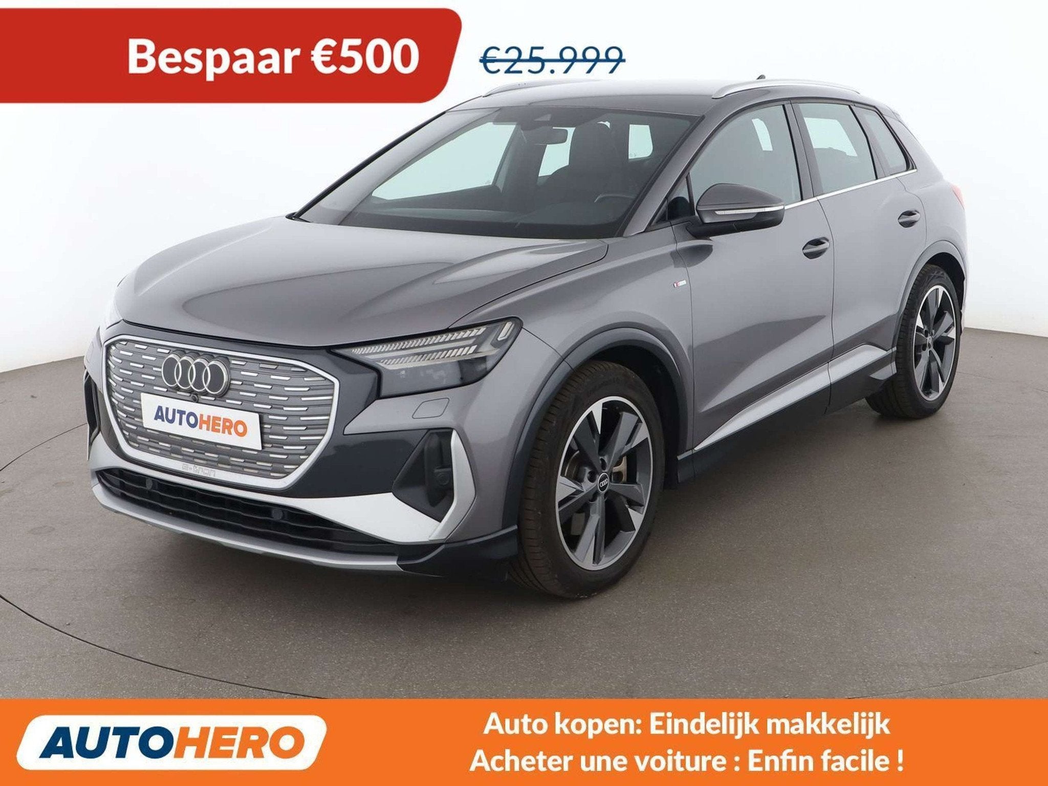 Audi Q4 e-tron 40 e-tron (bj 2021, automaat), Auto's, Automaat, Lichtsensor, Achterwielaandrijving, Gebruikt