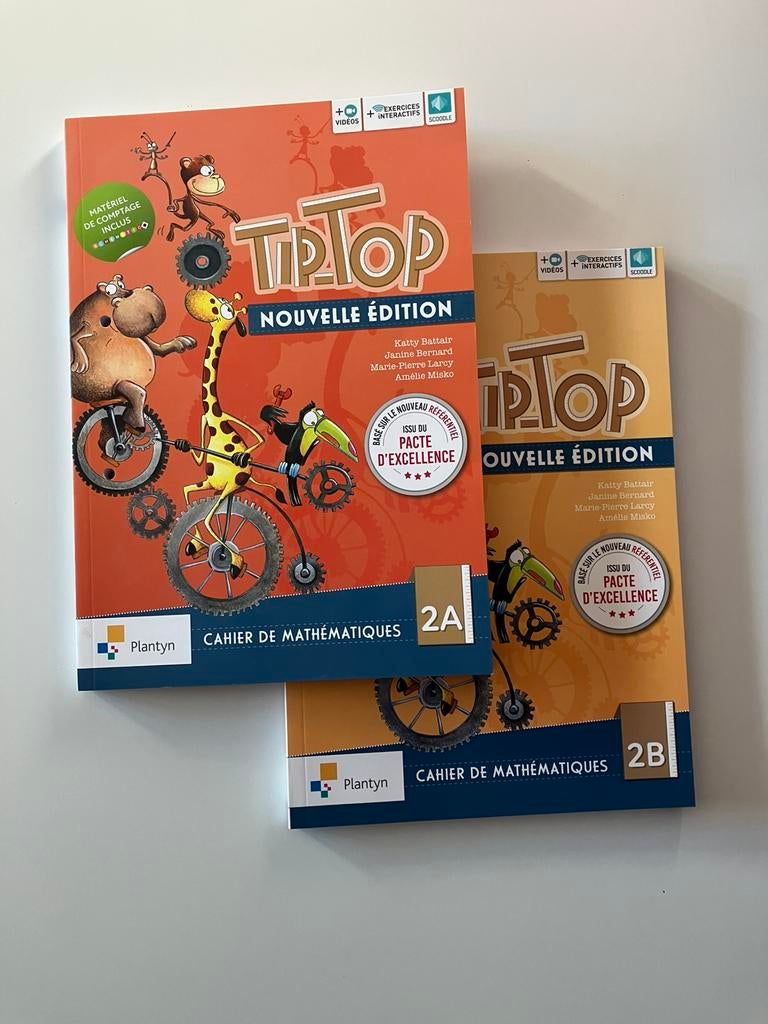 Lot cahiers exercices Tip Top 2A et 2B, Enlèvement ou Envoi, Comme neuf