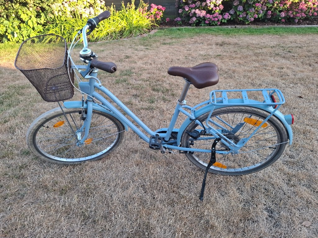 Elops XS damesfiets - meisjesfiets lichtblauw, Ophalen, Gebruikt, Overige merken, Versnellingen