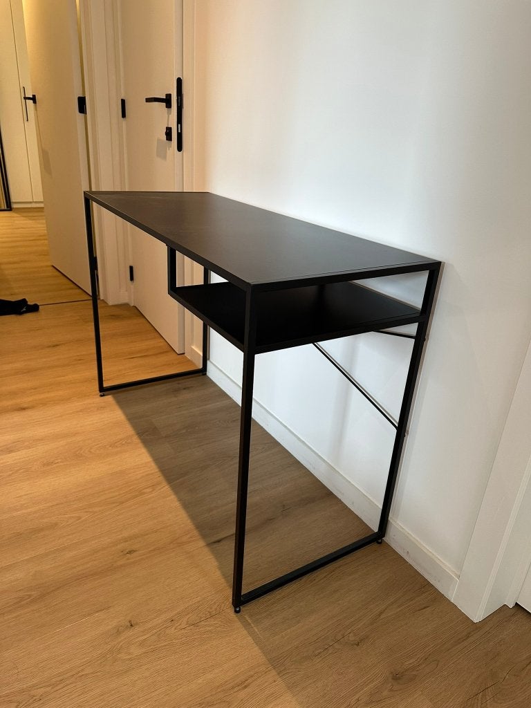 Kleine metalen bureau B110 x D45 x H76, Ophalen, Zo goed als nieuw, Metaal, Industrieel Modern Industriel Moderne
