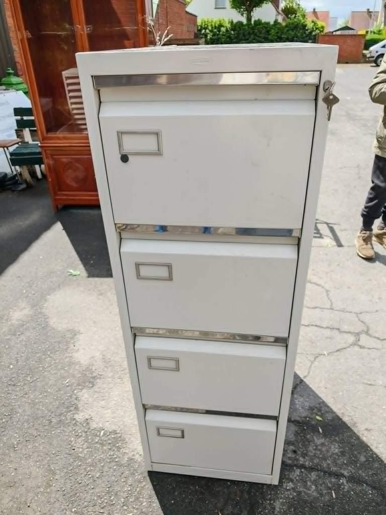 Metalen archiefkast, Huis en Inrichting, Kasten | Roldeurkasten en Archiefkasten, Ophalen, Gebruikt