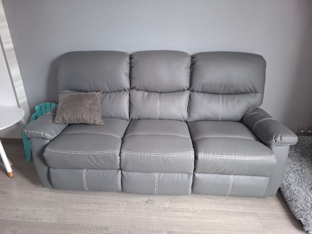 Canapés 3 places avec relax, Maison & Meubles, Comme neuf, Enlèvement, Trois personnes, 75 à 100 cm