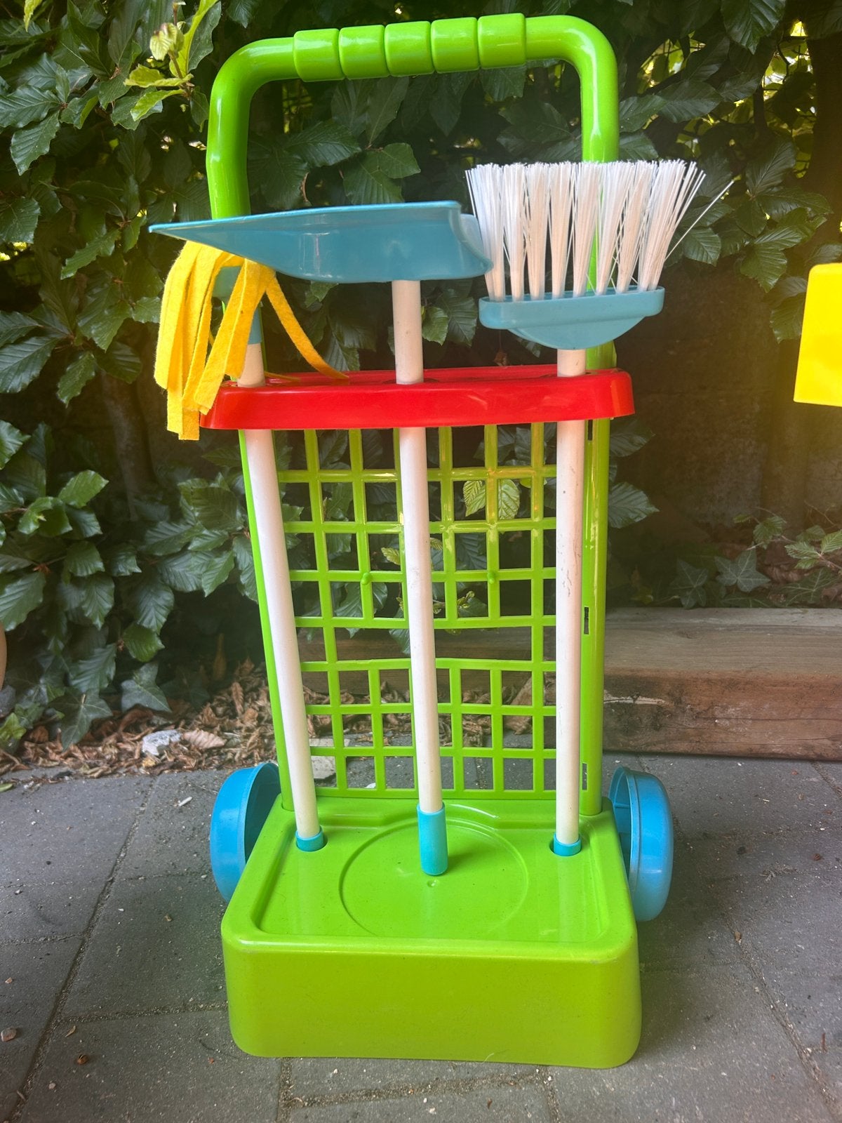 Schoonmaak troley kar poetsen, Ophalen, Gebruikt
