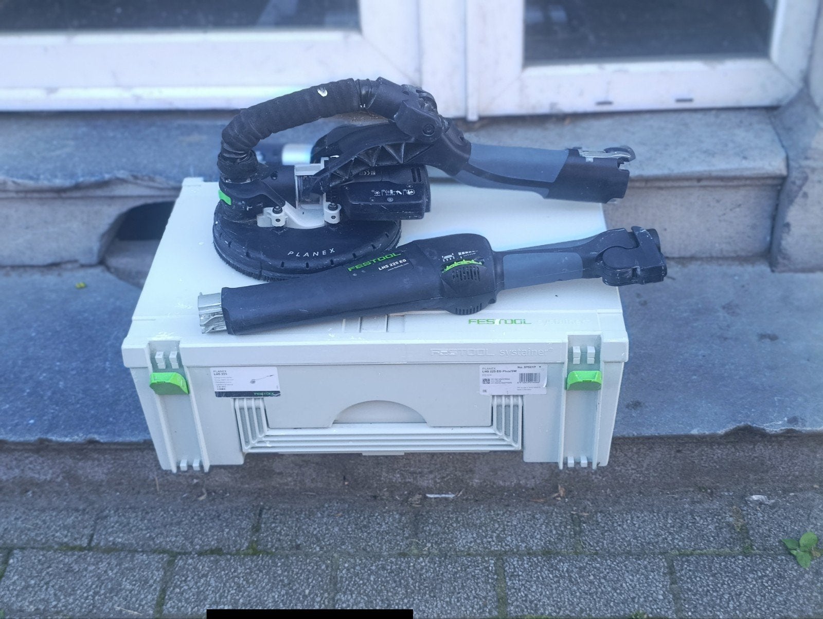 Festool ponceuse girafe, Enlèvement