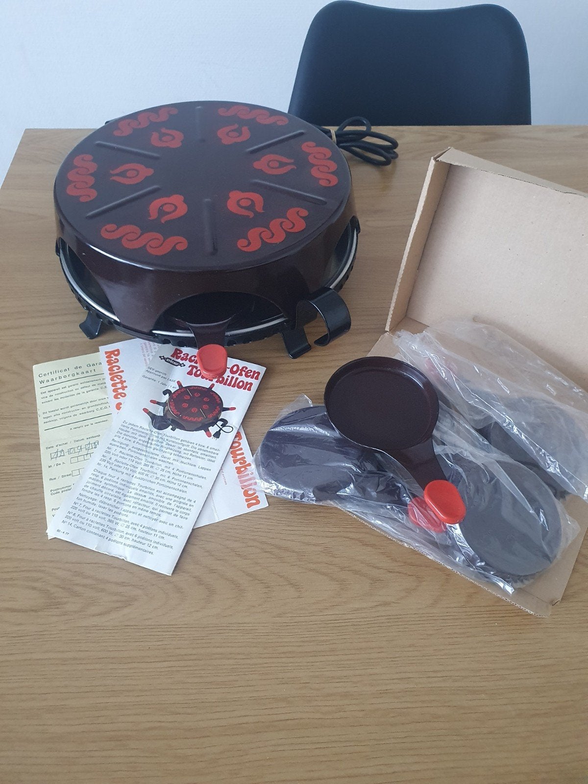 raclette open tourbillon, Enlèvement