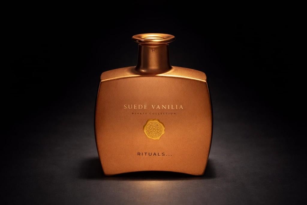 Rituals lege fles Suede Vanilla van 450 ml, Ophalen of Verzenden, Gebruikt, Overige materialen
