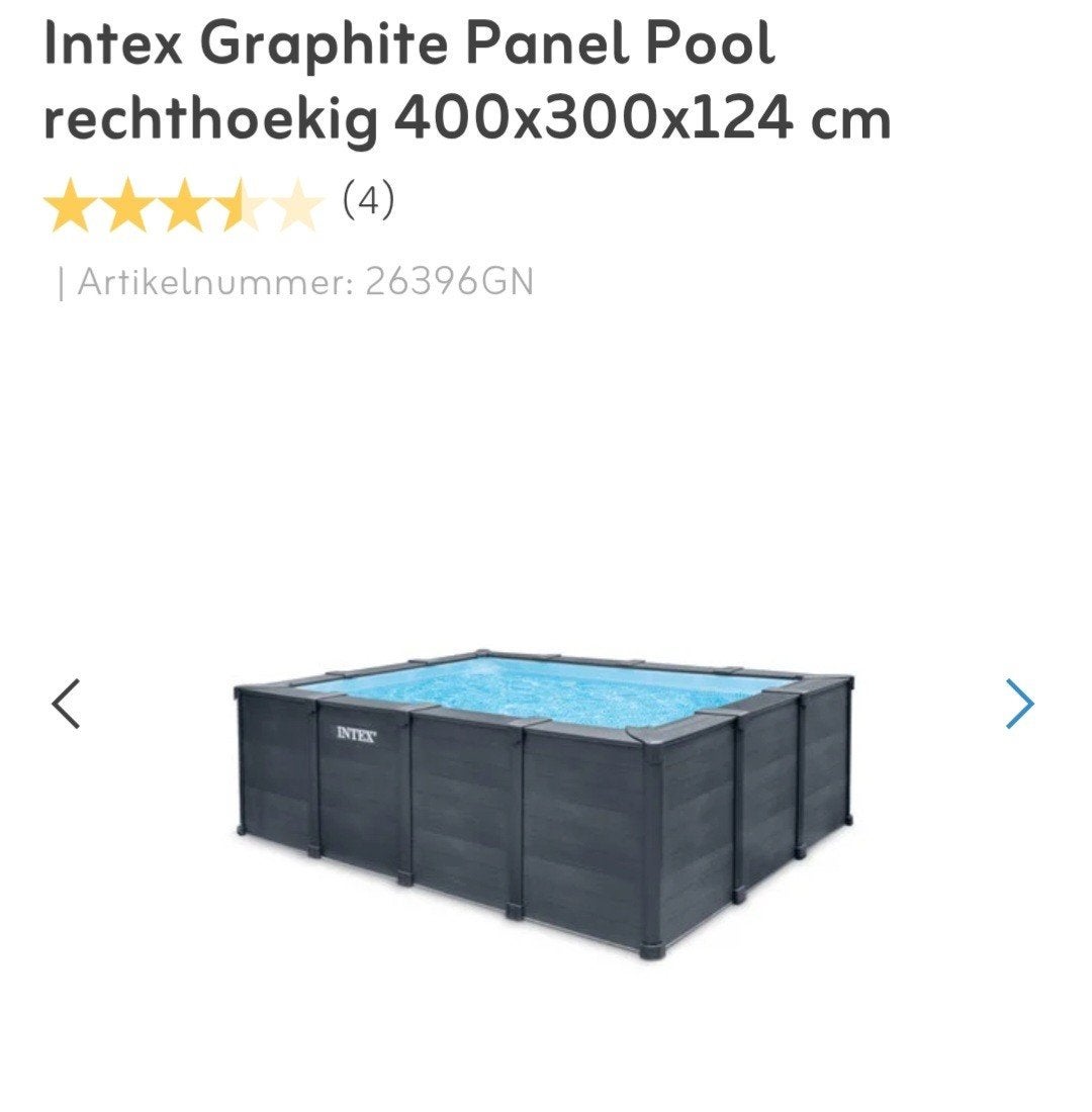 Piscine gris graphite Intex, Enlèvement