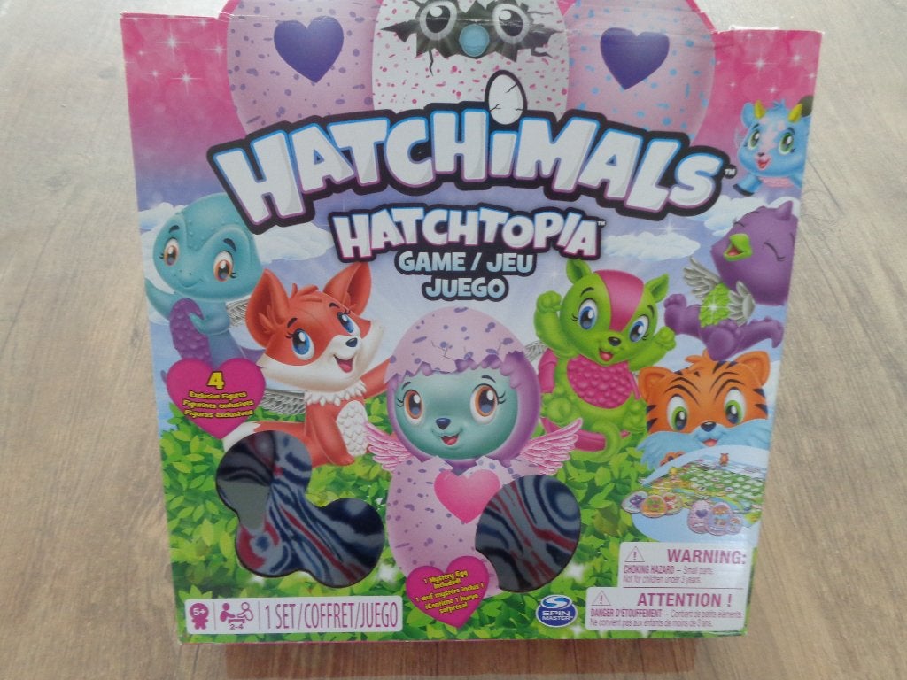 Jeu HACHITOPIA - Hatchimals de Spin Master, Trois ou quatre joueurs, Enlèvement ou Envoi, Comme neuf, Spin master