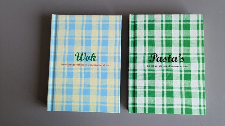 Kookboeken "Pasta's" en "Wok", Ophalen