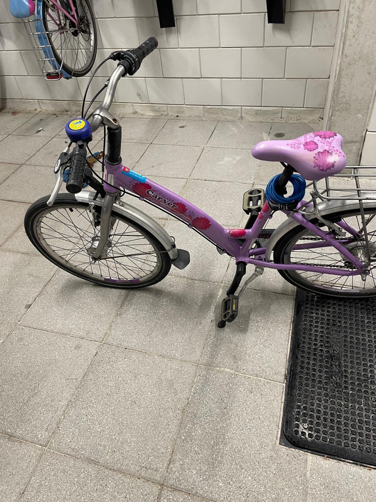 Paarse Carver kinderfiets (6-12 jaar), Fietsen en Brommers, Ophalen, Gebruikt