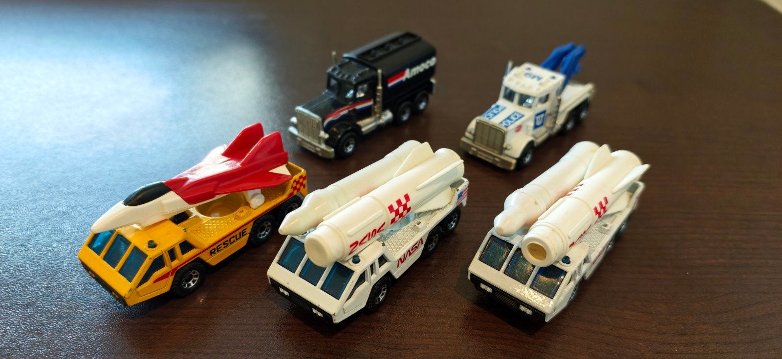 5 voitures vintage Matchbox des années 80, Enlèvement ou Envoi, Utilisé, Bus ou Camion