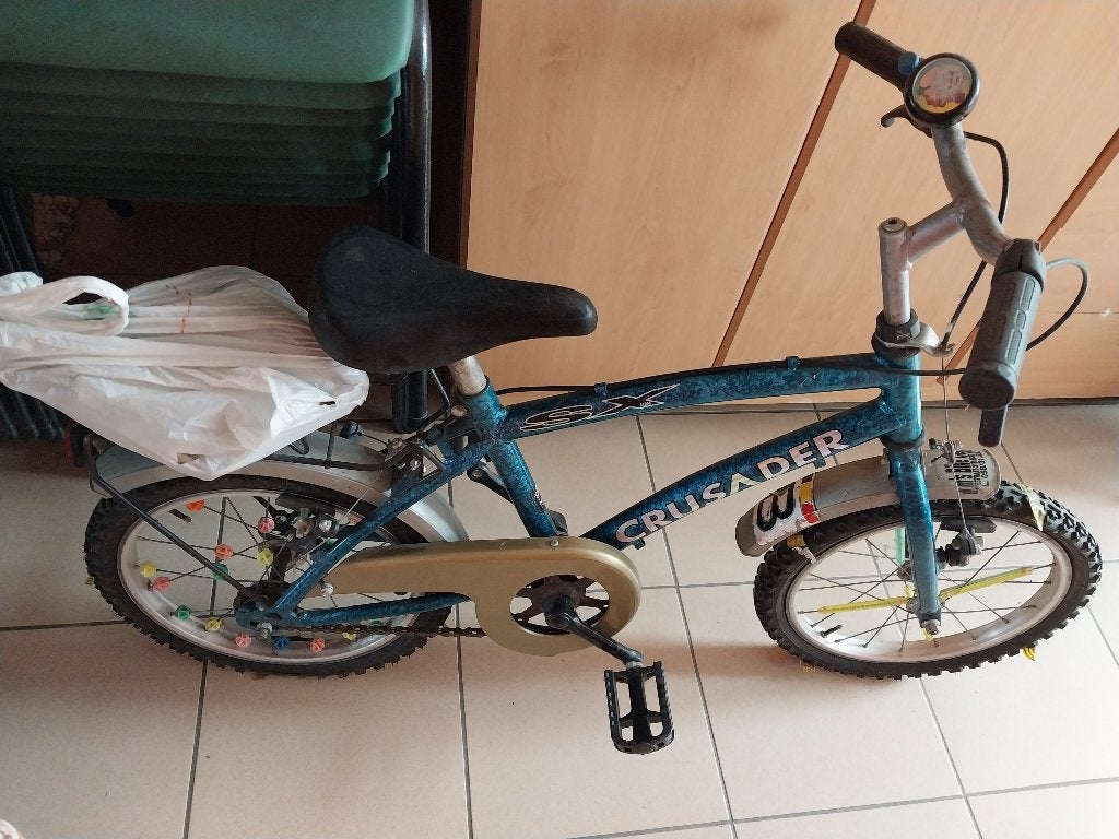 kinderfiets/ crusader/mtb, Fietsen en Brommers, Ophalen, Gebruikt, Velgrem, 14 inch of minder