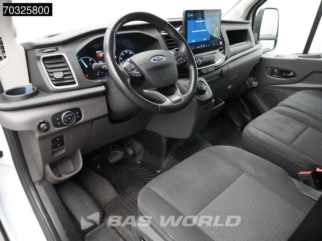 Ford e-Transit 184pk Elektrisch 68kWh 317km WLTP L3H3 Hoog D, Auto's, Automaat, Stof, Gebruikt, Wit