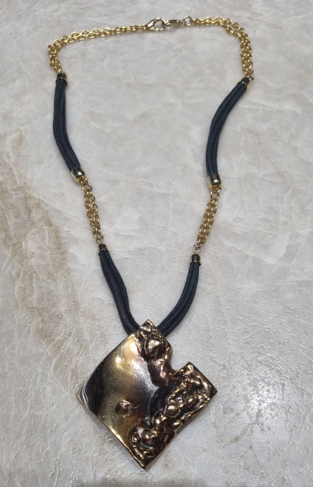 mooie massieve hanger juweel  in brons, Ophalen of Verzenden