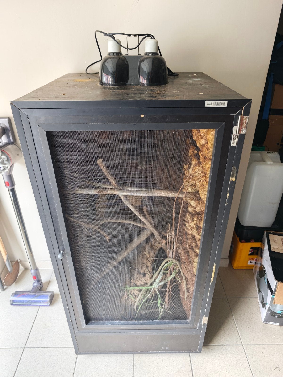 zelfbouw terrarium, Ophalen