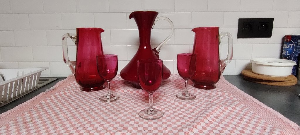 Vintage glazen en karaffen, Antiek en Kunst, Ophalen