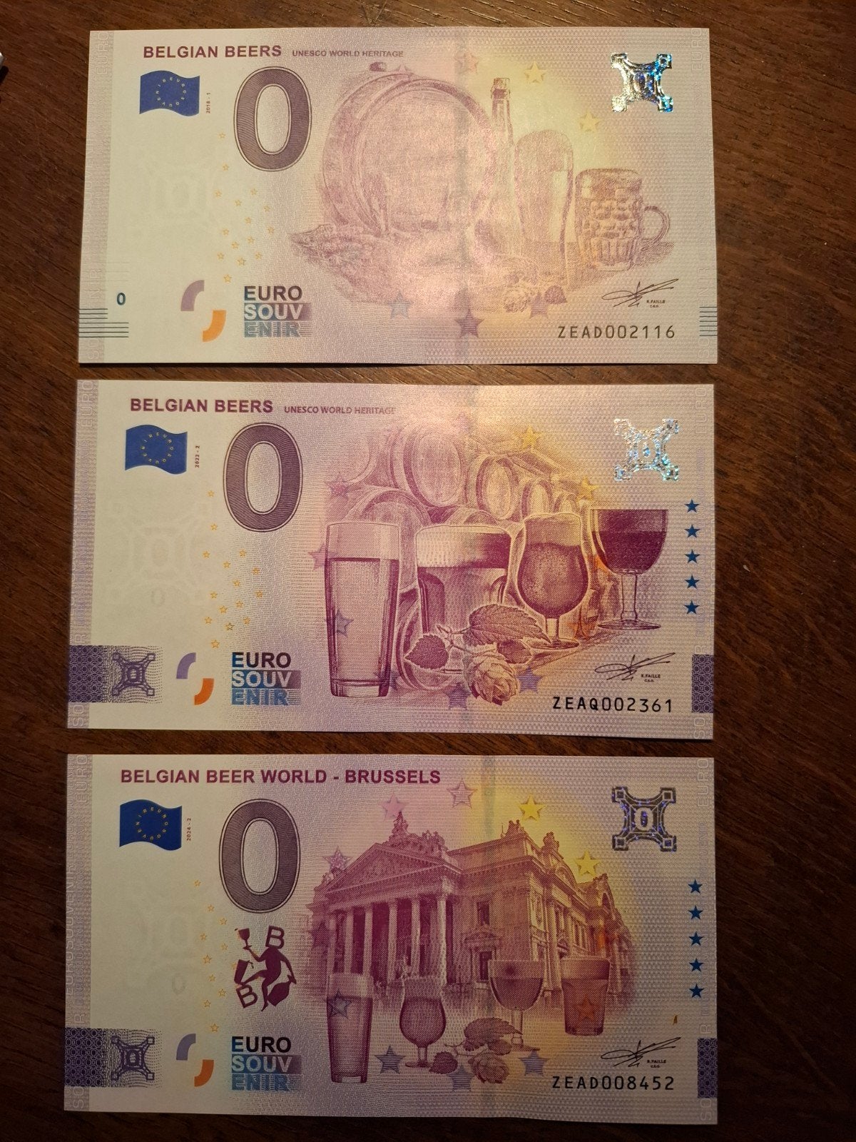 Souvenir à 0 euro - Thème de la bière, Enlèvement ou Envoi, Belgique, Série