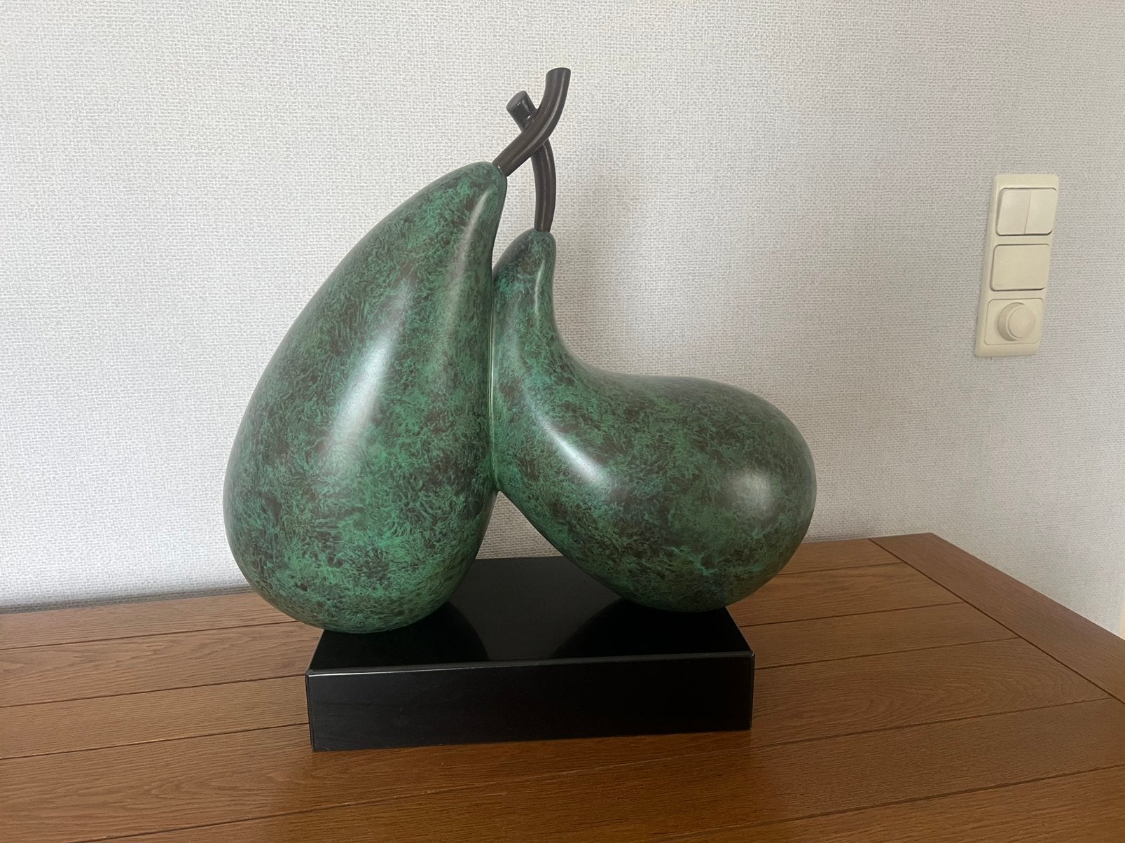 Ornament peren, Antiek en Kunst, Kunst | Designobjecten, Ophalen, Beeld, Groen, Steen/keramiek