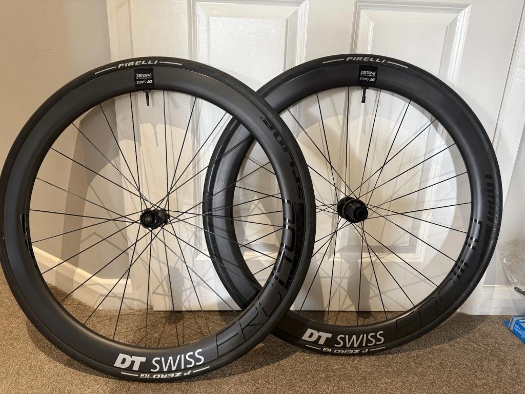 DT Swiss 1100/1400 47mm carbon disc wielset, Fietsen en Brommers, Fietsonderdelen, Wiel, Gebruikt, DT Swiss, Ophalen of Verzenden