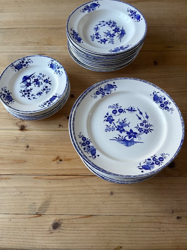 Groot boeket van Boch - 30 borden, Antiek en Kunst, Ophalen
