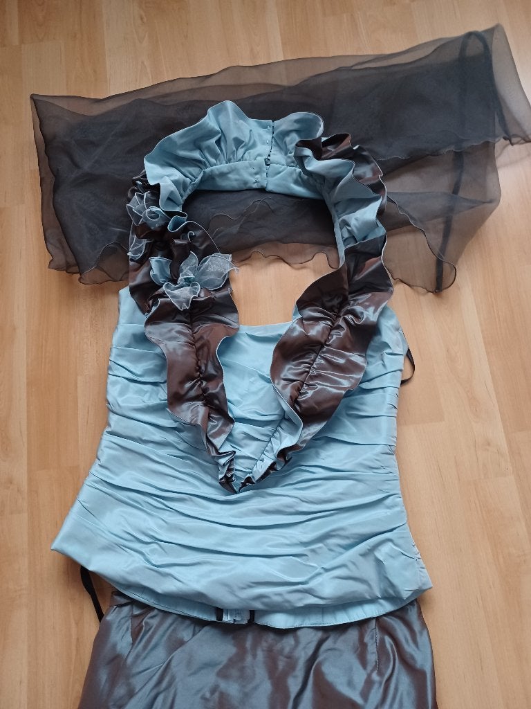 Suitekleed, Kleding | Dames, Gelegenheidskleding, Ophalen, Galajurk, Blauw, Couture ann