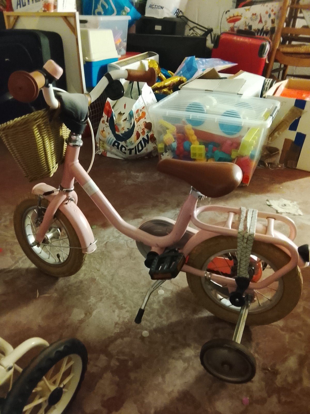 Kinder fiets, Ophalen