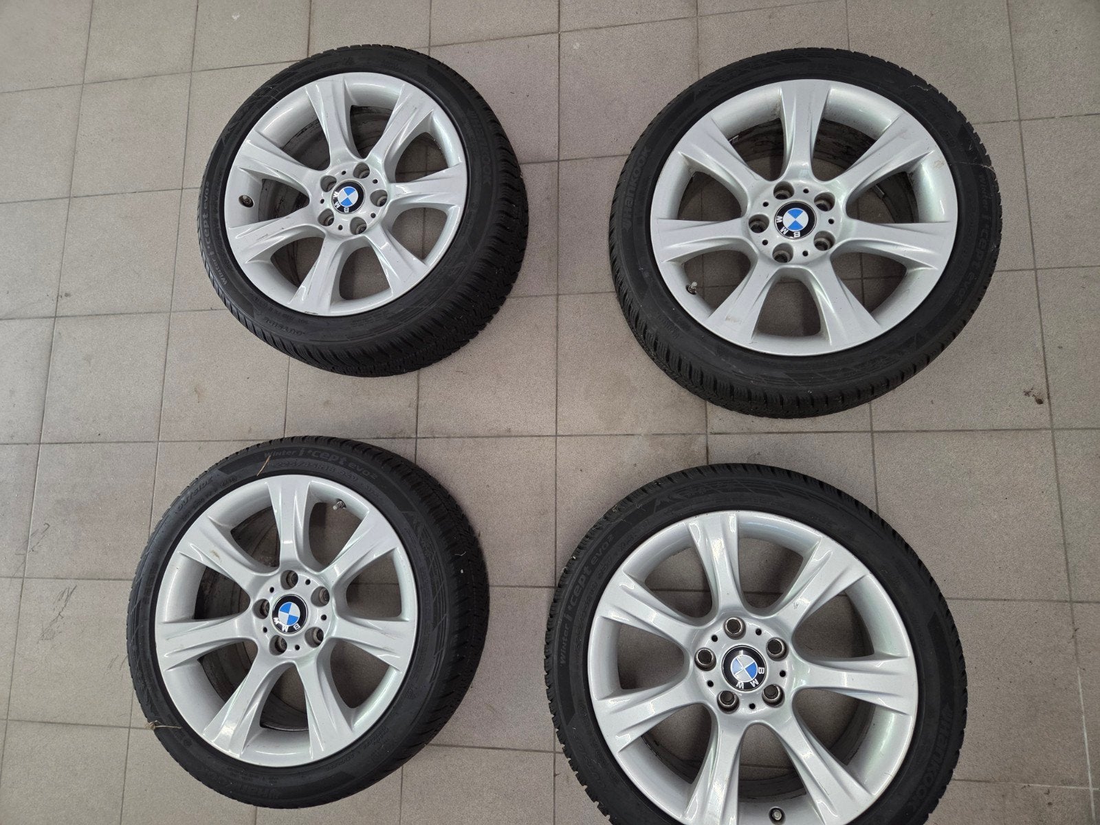 BMW originele 18” Style 396 velgen + Hankook winterbanden, Pneus et Jantes, 4 Saisons, 18 pouces, Enlèvement