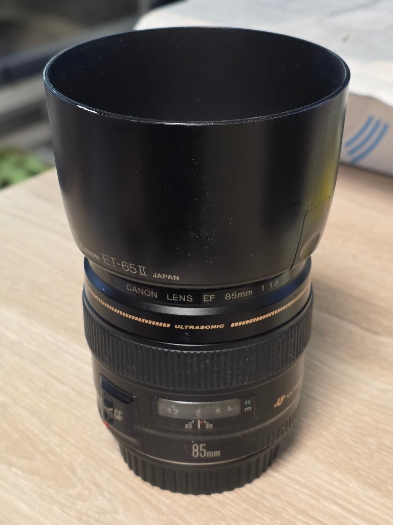 Canon 85mm F1.8 USM, TV, Hi-fi & Vidéo, Pare-soleil, Canon, 80 mm, Téléobjectif