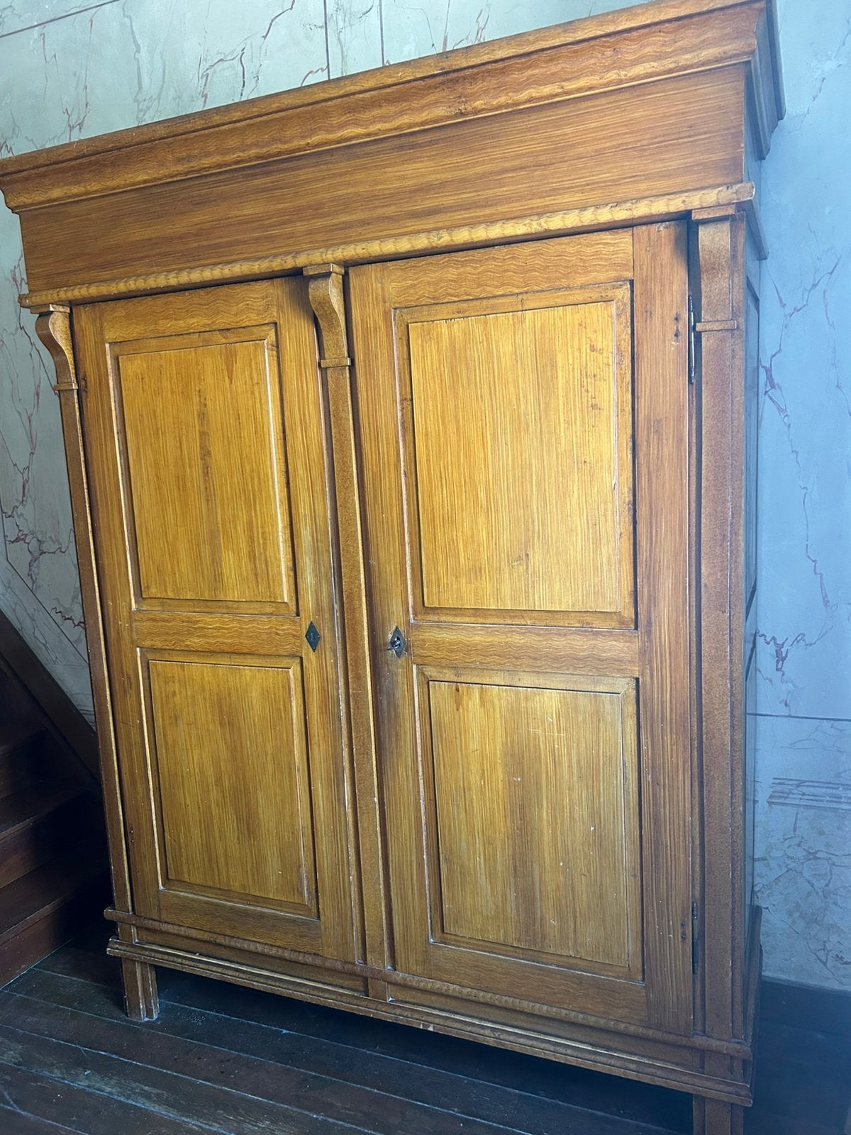 Antieke hallkast 1882, Antiek en Kunst, Antiek | Meubels | Kasten, Ophalen