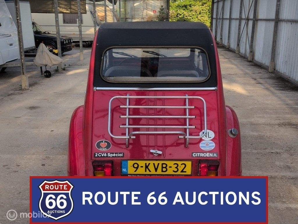 Citroën 2CV6 Special | 1984 | Route 66 Auctions, Auto's, Citroën, Zwart, Bedrijf, Handgeschakeld